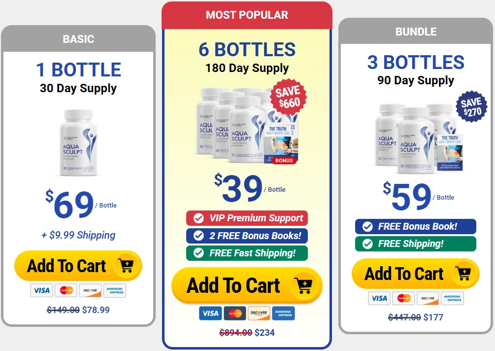 AquaFit secure checkout and special pricing